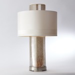 Lighthouse Table Lamp - Nickel / White