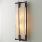 Quartz Wall Sconce - Bronze / Natural