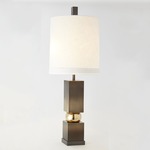 Squeeze Table Lamp - Bronze / White