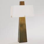 Stoic Table Lamp - Antique Brass / White