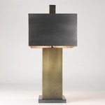 Tortoise Table Lamp - Antique Brass