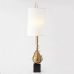 Twig Bulb Floor Lamp - Brass / White