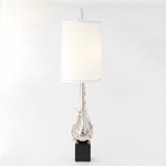 Twig Bulb Floor Lamp - Nickel / White