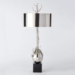 Twig Bulb Table Lamp - Nickel