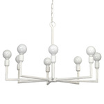 Park Chandelier - White / White