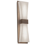 Aberdeen Wall Sconce - Weathered Grey / White Linen