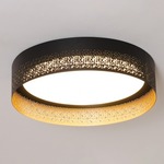 Ash Ceiling Light Fixture - Black / White