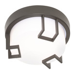 Beaumont Outdoor Ceiling Light - Bronze / White