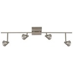 Berlin Ceiling Light Fixture - Satin Nickel / Frosted