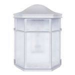 Bristol Outdoor Wall Light - White / Frosted