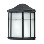 Bristol Outdoor Wall Light - Black / Frosted
