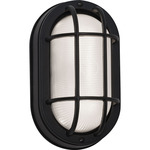 Cape Outdoor Wall Light - Black / Frosted