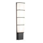 Lasalle Outdoor Wall Light - Textured Gray / White