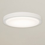 Lenox Ceiling Light Fixture - White / White
