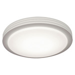 Lenox Ceiling Light Fixture - White / White