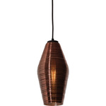 Mila Pendant - Black / Copper