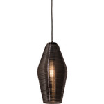 Mila Pendant - Satin Nickel / Smoke