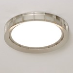 Tatum Ceiling Light - Satin Nickel / White
