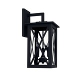 Avondale Outdoor Wall Light - Black / Clear