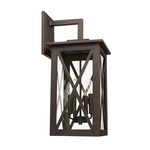 Avondale Outdoor Wall Light - Oiled Bronze / Clear