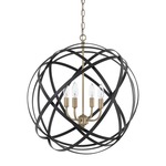Axis Orb Pendant - Aged Brass