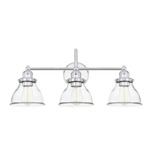 Baxter Bathroom Vanity Light - Chrome / Clear