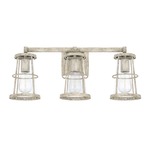 Beaufort Bathroom Vanity Light - Mystic Sand / Clear