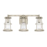 Beaufort Bathroom Vanity Light - Mystic Sand / Clear