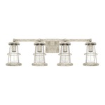 Beaufort Bathroom Vanity Light - Mystic Sand / Clear