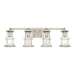 Beaufort Bathroom Vanity Light - Mystic Sand / Clear