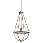 Beaufort Pendant - Nordic Grey / Clear