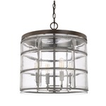 Colby Pendant - Urban Grey / Clear