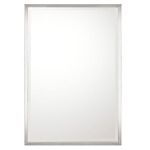 Beveled Rectangular Mirror - Polished Nickel