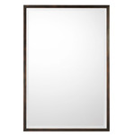 Beveled Rectangular Mirror - Burnished Bronze