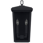 Donnelly Outdoor Wall Sconce  - Black / Clear