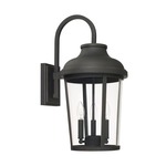 Dunbar 3 Light Outdoor Wall Sconce - Oiled Bronze / Clear