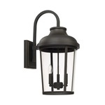 Dunbar 3 Light Outdoor Wall Sconce - Oiled Bronze / Clear