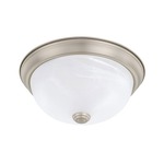 Homeplace Ceiling Light With White Faux Alabaster Glass - Matte Nickel / White Faux Alabaster