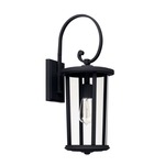 Howell Outdoor Wall Light - Black / Clear