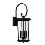 Howell Outdoor Wall Light - Black / Clear
