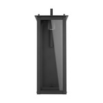 Hunt Outdoor LED Wall Lantern - Black / Clear