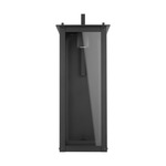 Hunt Outdoor Wall Lantern - Black / Clear