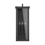 Hunt Outdoor Wall Light - Black / Clear