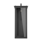 Hunt Outdoor Wall Lantern - Black / Clear