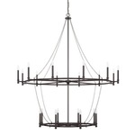 Lancaster Chandelier - Black Iron