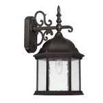 Main Street Outdoor Wall Lantern - Old Bronze / Antique Glass