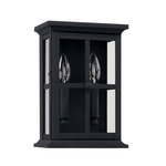 Mansell Outdoor Wall Light - Black / Clear