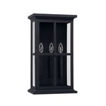 Mansell Outdoor Wall Light - Black / Clear