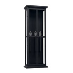 Mansell Outdoor Wall Light - Black / Clear