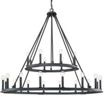 Pearson Chandelier - Black Iron